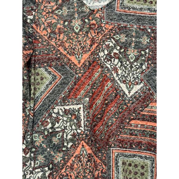 Ruby Rd Printed Blouse/Tunic, Size L - Picture 5 of 6